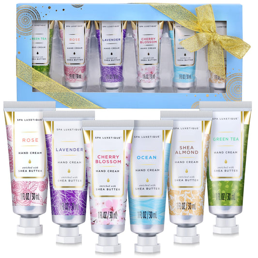 Spa Luxetique hand cream set cherry blossom fragrance for purse-size hydration