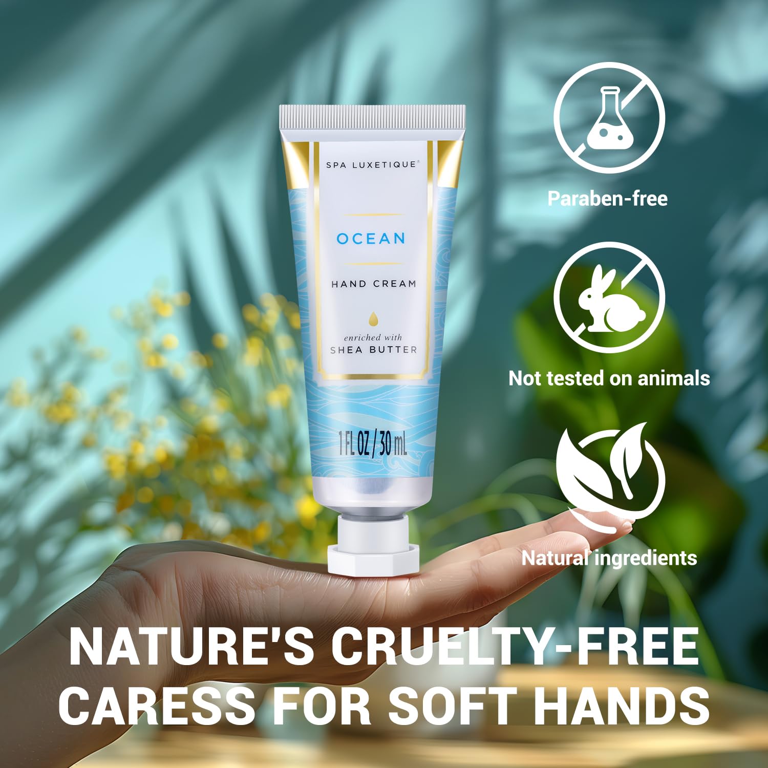 Spa Luxetique green tea cream set provides light moisture on the go