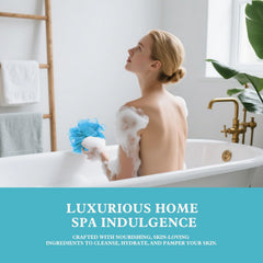 Spa Luxetique wave-inspired packaging enhances gifting presentation with coastal charm.
