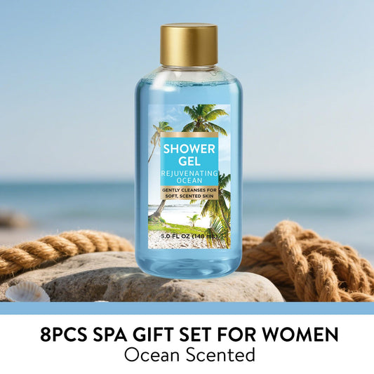 Spa Luxetique World 8pc gift box shows a premium, ready-to-gift spa set