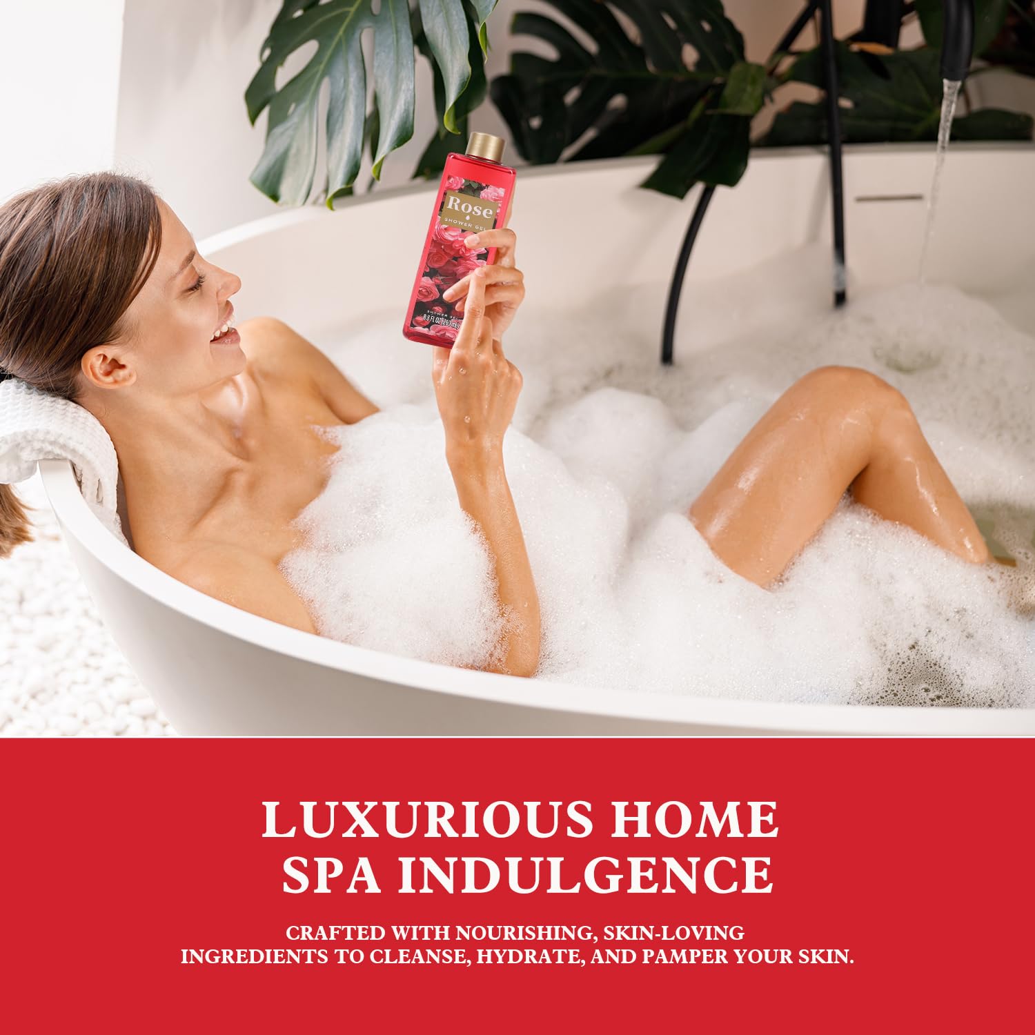 Spa Luxetique World reusable rose-gold packaging enhances gift appeal.