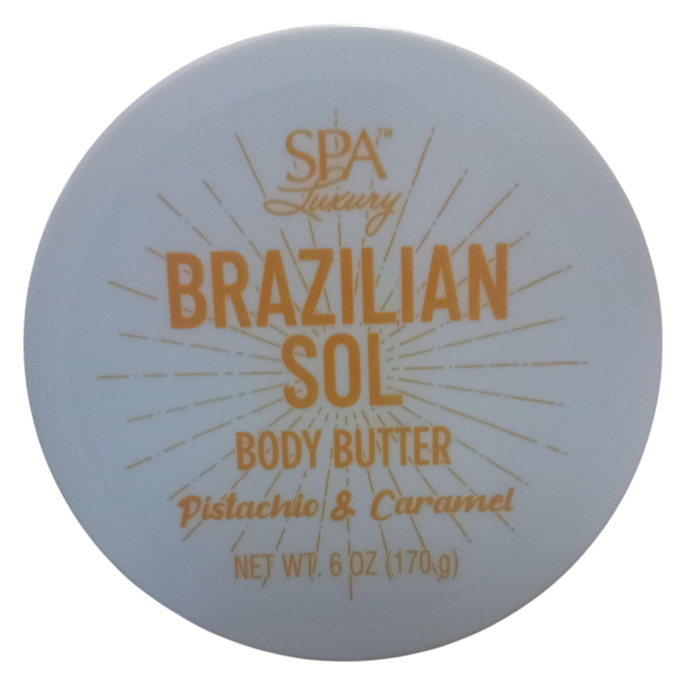 Texture close up of SPA Luxury Brazilian Sol Body Butter melting into skin for fast absorption