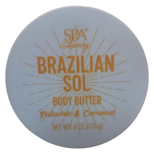 Texture close up of SPA Luxury Brazilian Sol Body Butter melting into skin for fast absorption