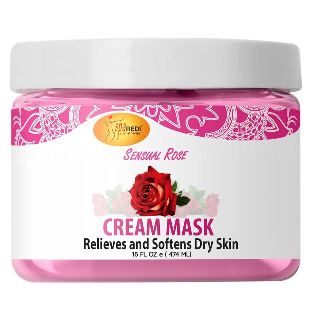 SPA REDI body-foot cream mask packaging shows premium rose formula for at-home pampering.