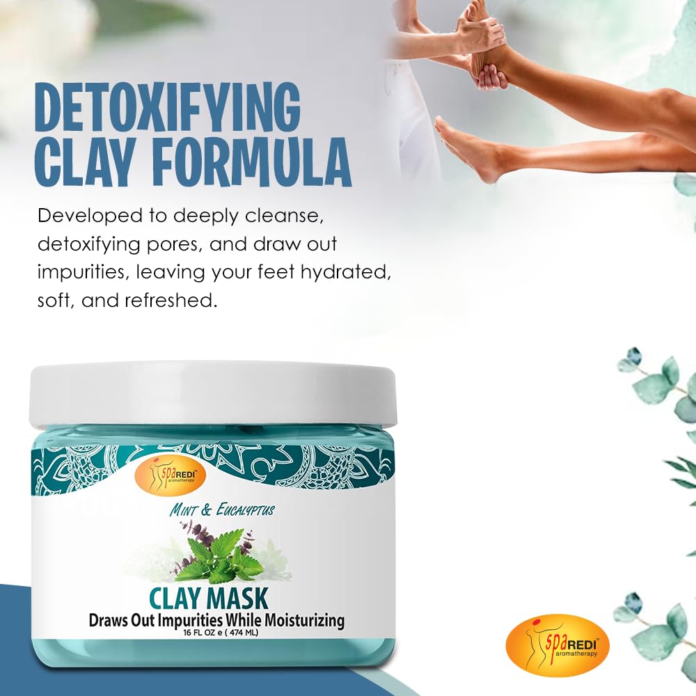 SPA REDI clay mask USA made, quality you can trust.