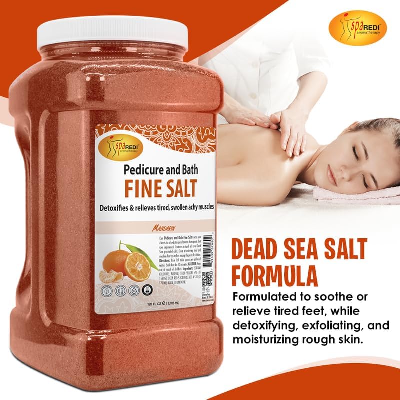 SPA REDI Mandarin aroma closeup evokes calm, uplifting mood during a soak.