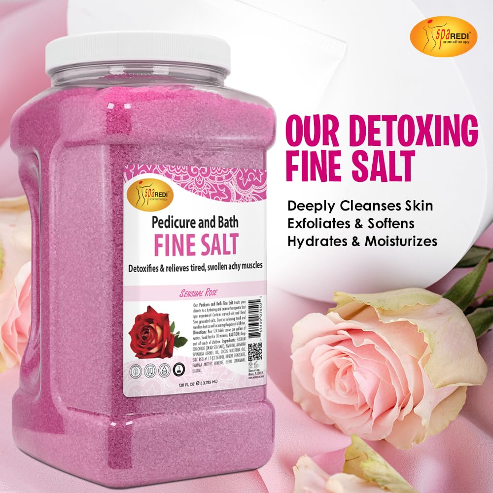 SPA REDI Detox Foot Soak in bath with towels for home spa.