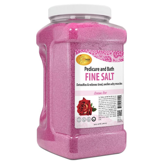 SPA REDI Detox Foot Soak rose bottle for relaxing baths.
