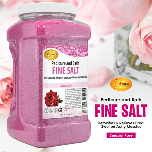 SPA REDI Detox Foot Soak rose pour showing easy-to-measure formula.