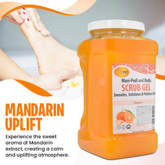 Spa Redi scrub gel applied for gentle exfoliation