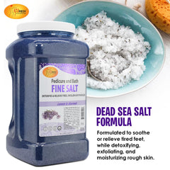 SPA REDI lavender essence pedicure bath salt for relaxing aroma and calm feet.