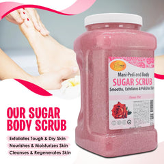 USA-made SPA REDI Sugar Scrub Sensual Rose product proudly displayed.