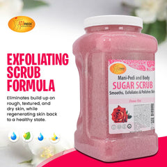 Cruelty-free and sulfate-free SPA REDI Sugar Scrub Sensual Rose formula.