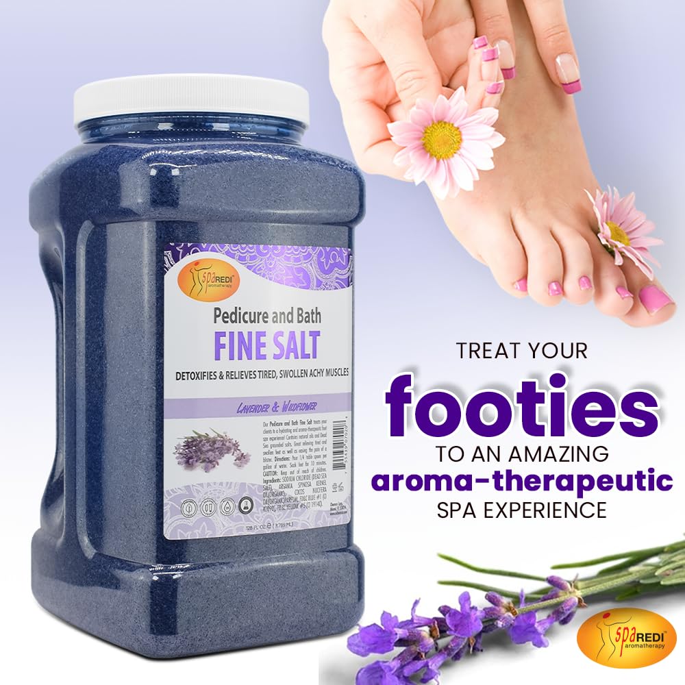 SPA REDI USA-made foot care salt for family-friendly, high-quality spa moments.