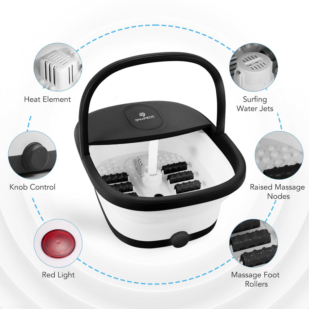 SPA4PIEDS 10-piece pedicure kit supports at-home foot care.