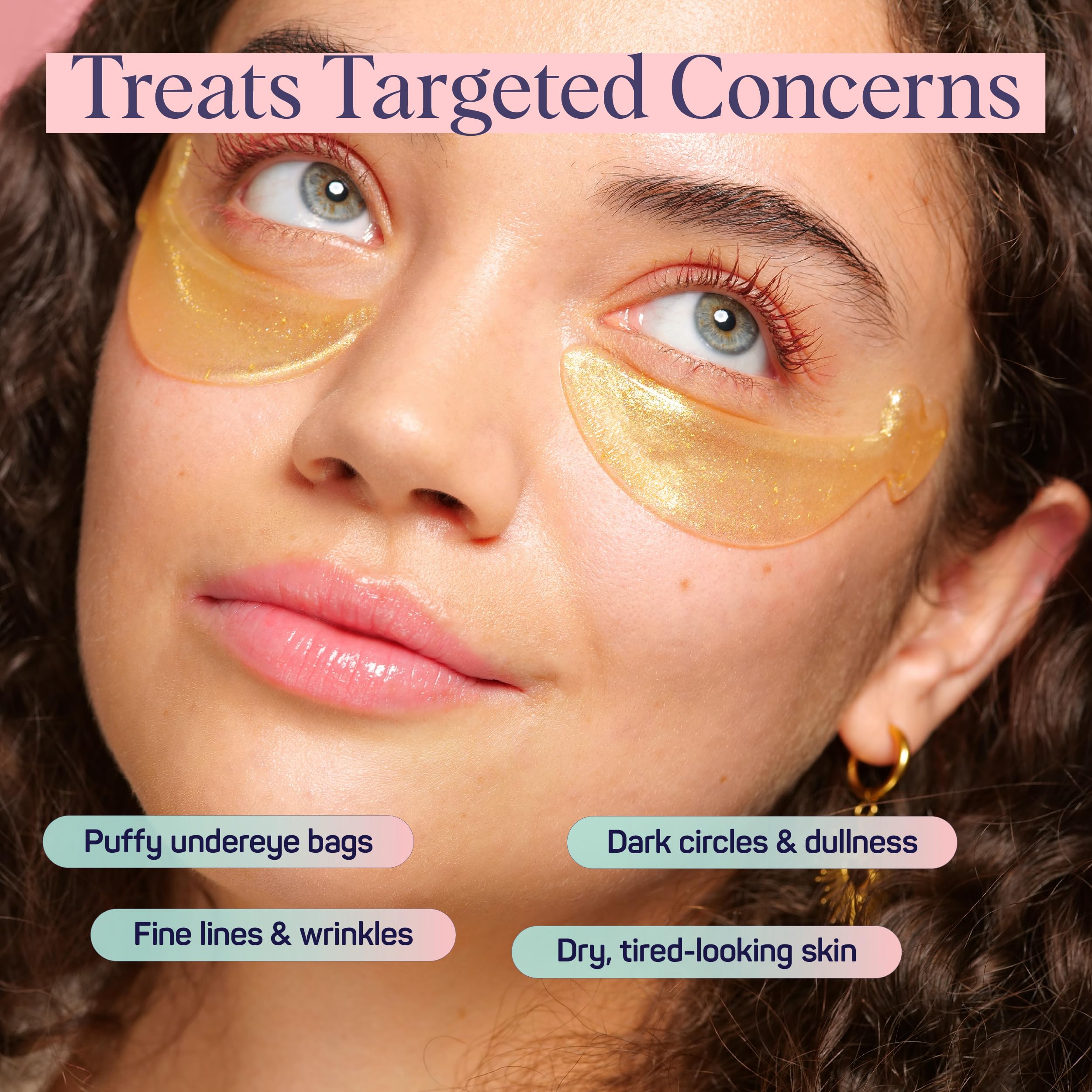 SpaLife 24K gold peptides detail emphasizes luxe hydration around the eye