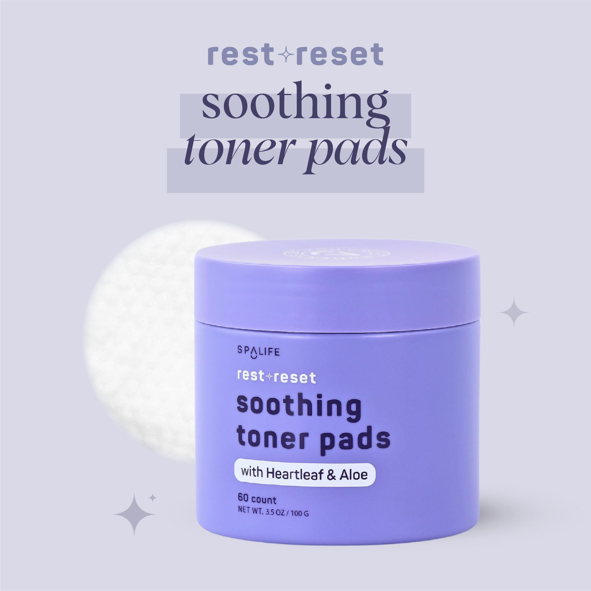 SpaLife Heartleaf-infused toner pad balancing and supporting skin barrier.