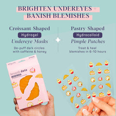 SpaLife under-eye flower mask close-up moisturizes and refreshes delicate skin