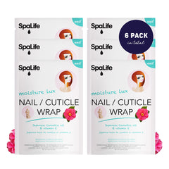 SpaLife camellia oil nail wrap highlighting deep conditioning for nails and cuticles.