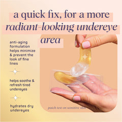 SpaLife hydrogel eye patches pack open ready for immediate under-eye treatment.