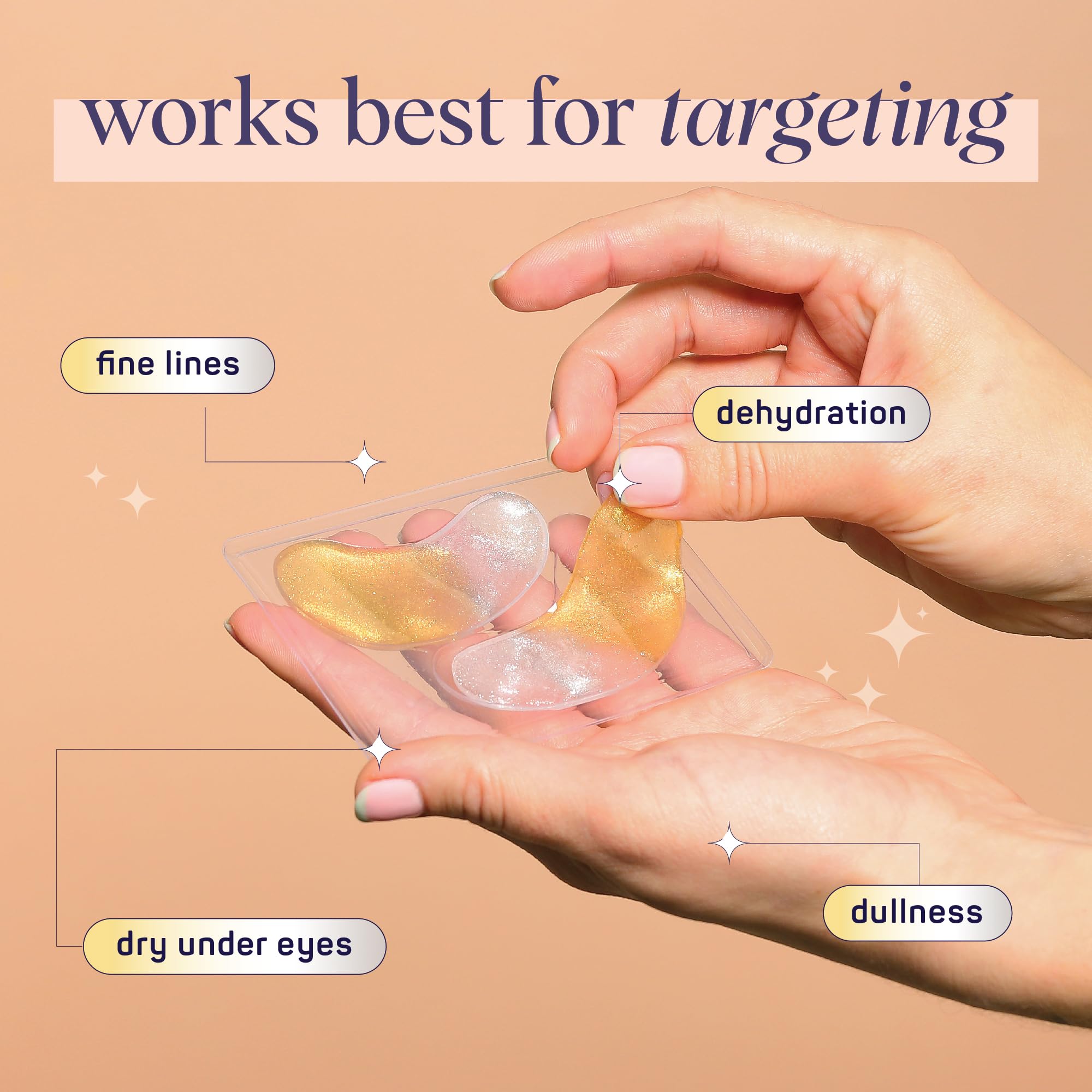 SpaLife 24K gold patch detail evokes premium, spa-like self-care experience.