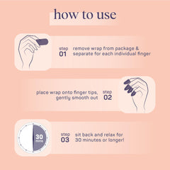 SpaLife nail wrap application scene illustrating easy at-home treatment.