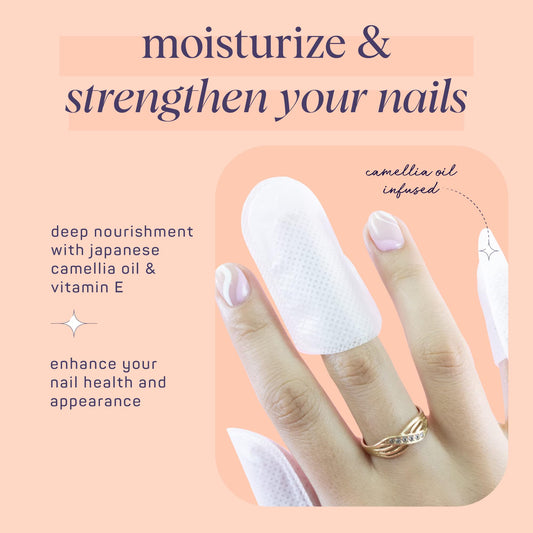 SpaLife vitamin E nail wrap emphasizing antioxidant protection to reduce cracking.