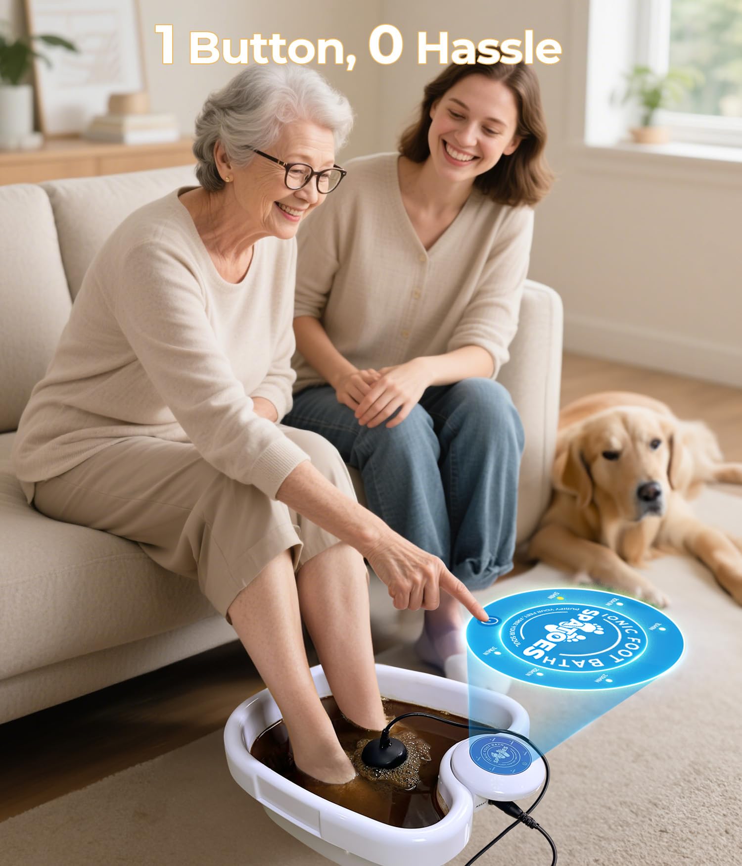 SPATOES Revitalizing foot spa promotes circulation and muscle relief