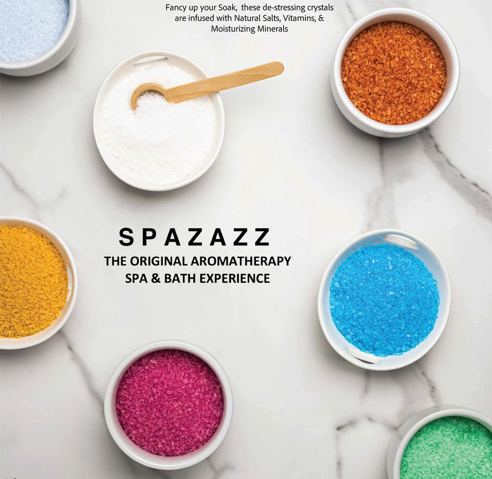 Spazazz Escape dissolving salts in water release fragrance quickly.