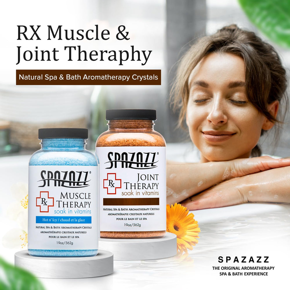 Spazazz magnesium sulfate and botanicals close-up for natural blend