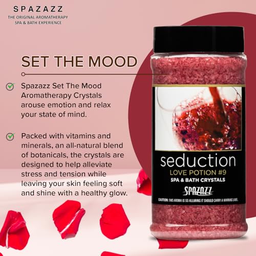 Spazazz romance gift set packaging ideal for Valentines, anniversaries, or self-care nights.