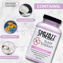 Spazazz Sleep Therapy ingredient blend including magnesium and arnica