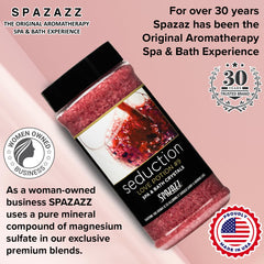 Spazazz USA-made aromatherapy spa salt for a trusted spa experience.
