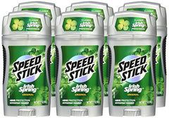 Speed Stick Irish Spring Original fragrance swirls suggesting all-day freshness.