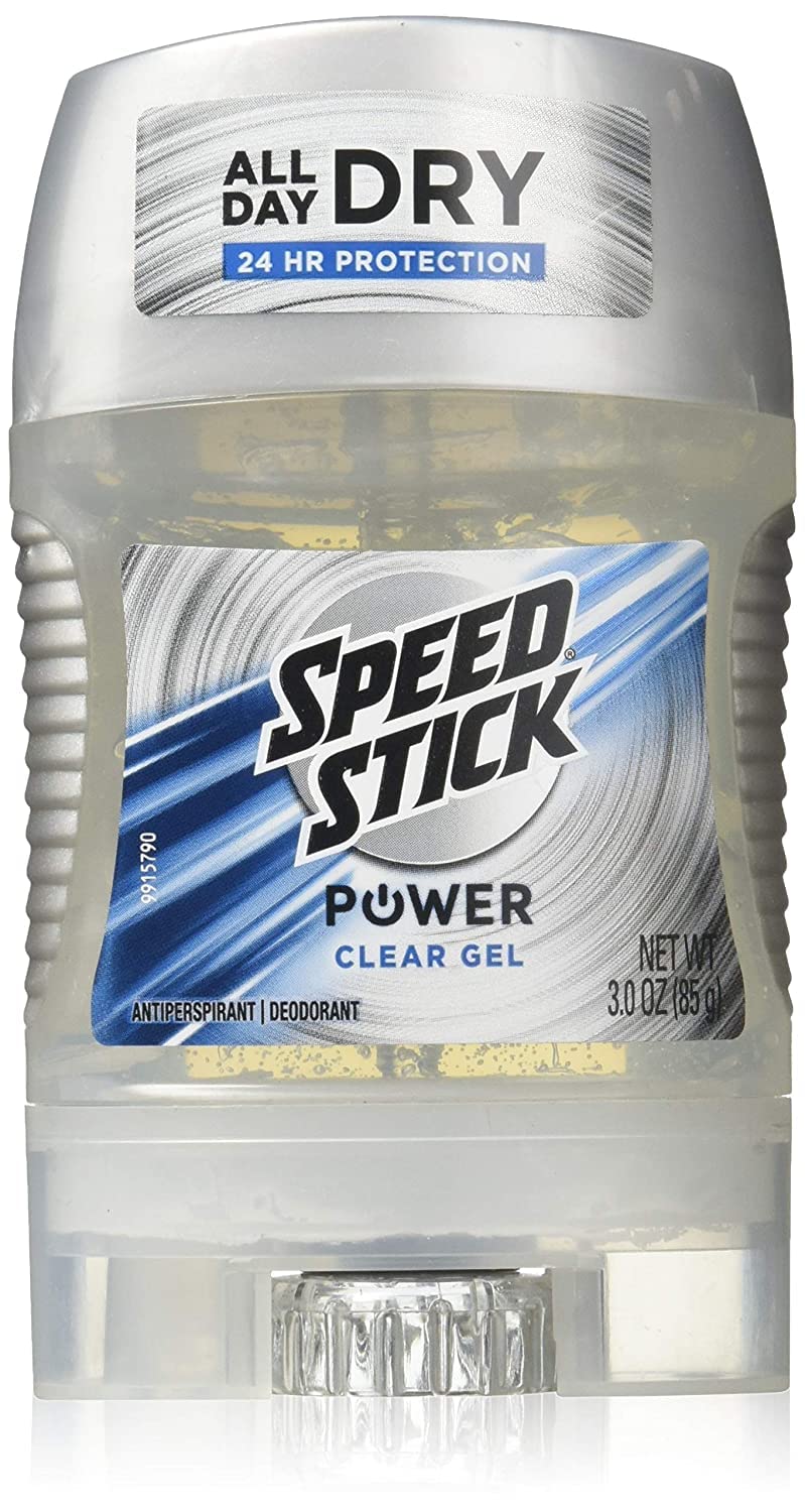 Speed Stick Power Clear Gel bottle showing clear formula for all-day freshness