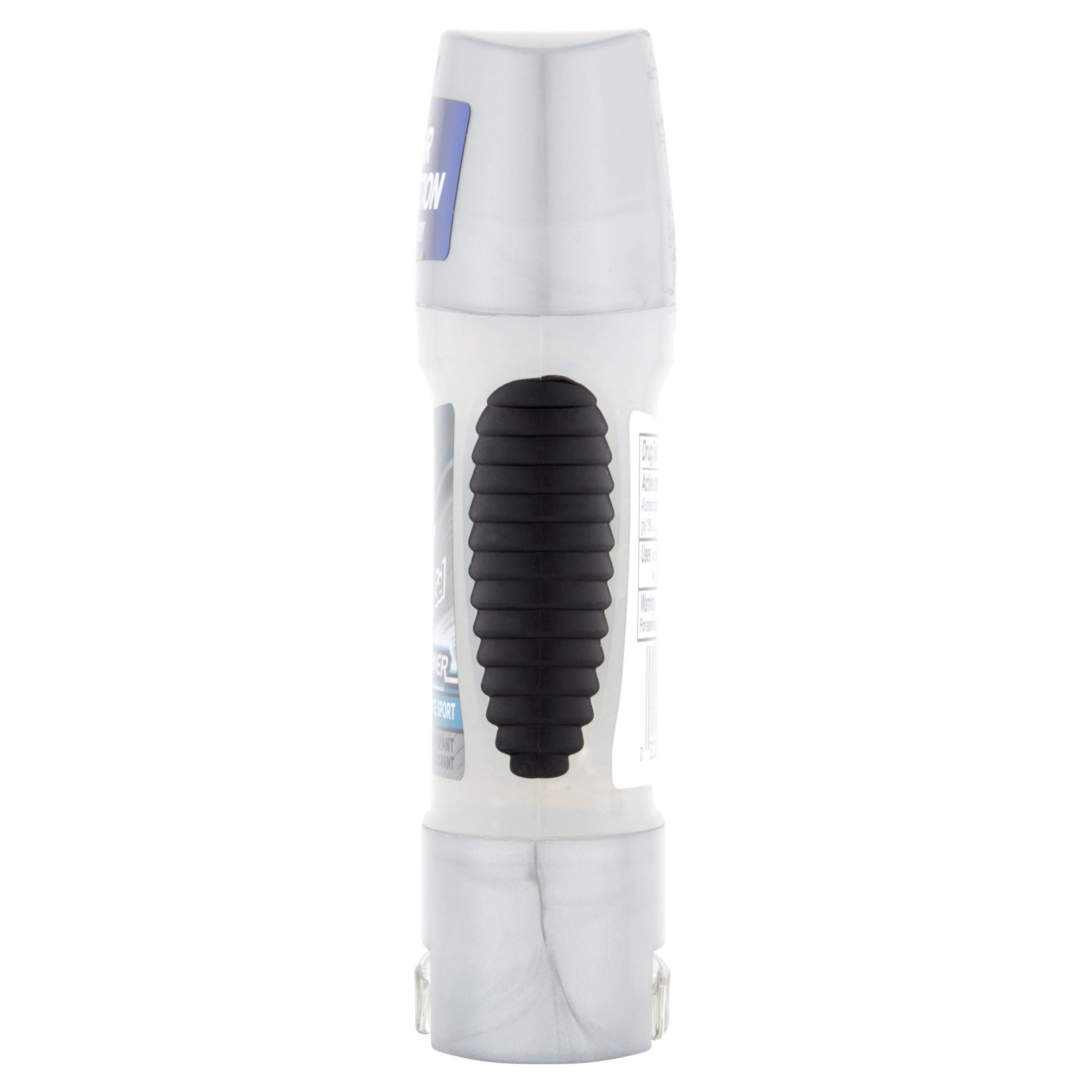 Speed Stick Power Clear Gel holding precise dispensing shows efficient use.