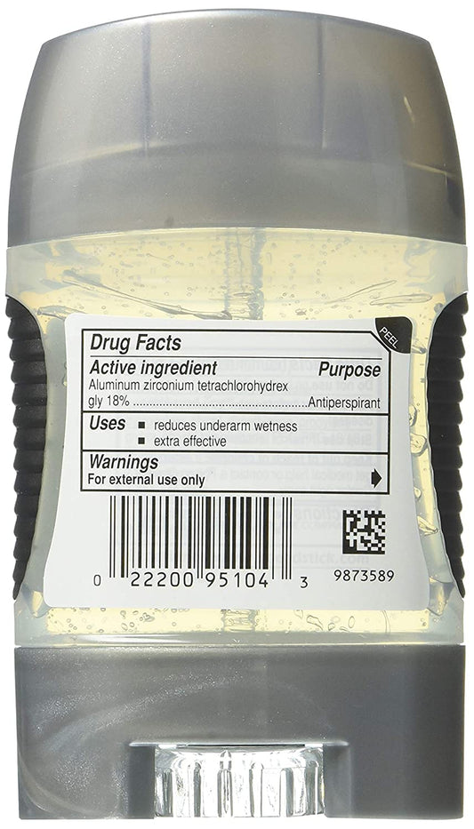 Speed Stick Power Clear Gel twist-up mechanism for precise, mess-free application