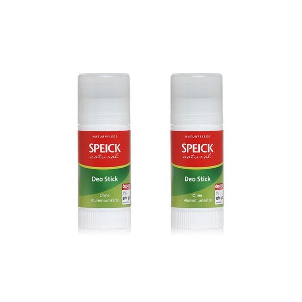 Speick natural deo stick 1.3oz pack-2 for gentle daily freshness.