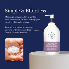 Spenser & Jensen Hydrating Almond Shower Oil label notes paraben-free and sulfate-free
