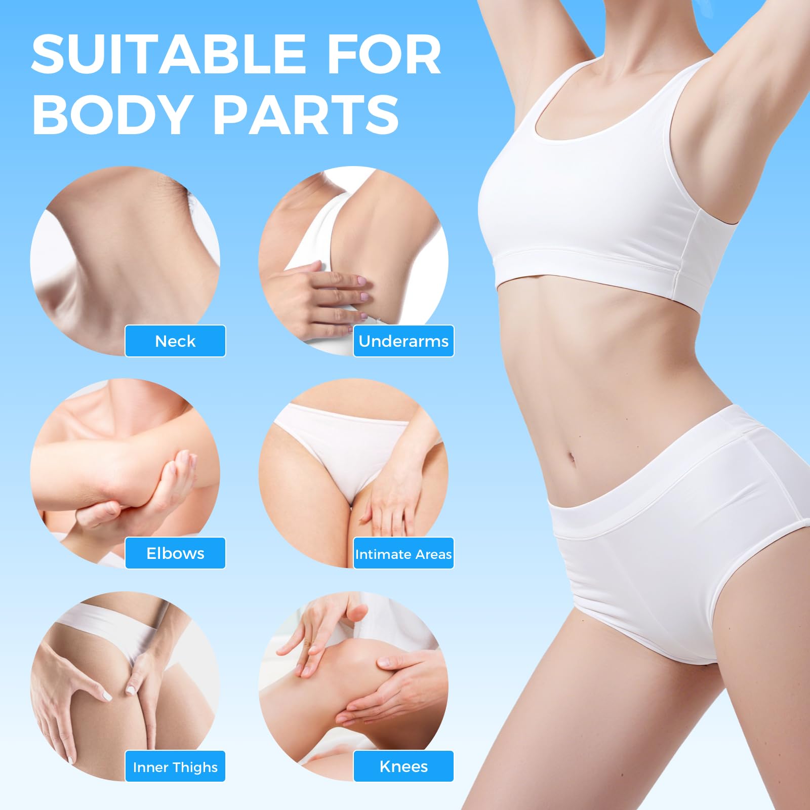 Sperandi dark spot remover elbows and knees for softer, more even skin.
