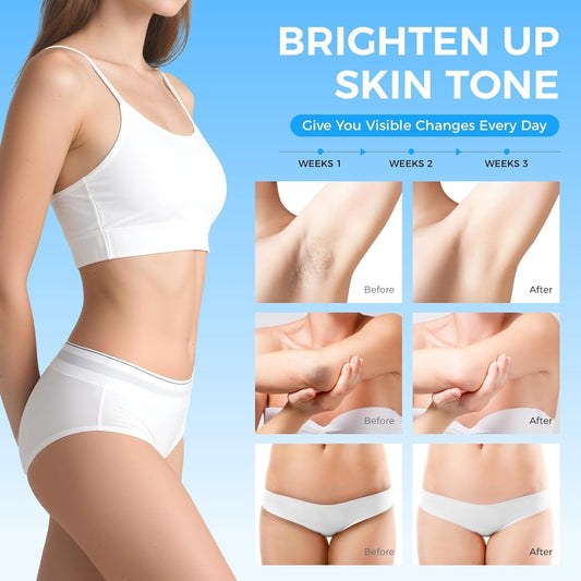 Sperandi dark spot remover underarm application with gentle care for delicate skin.