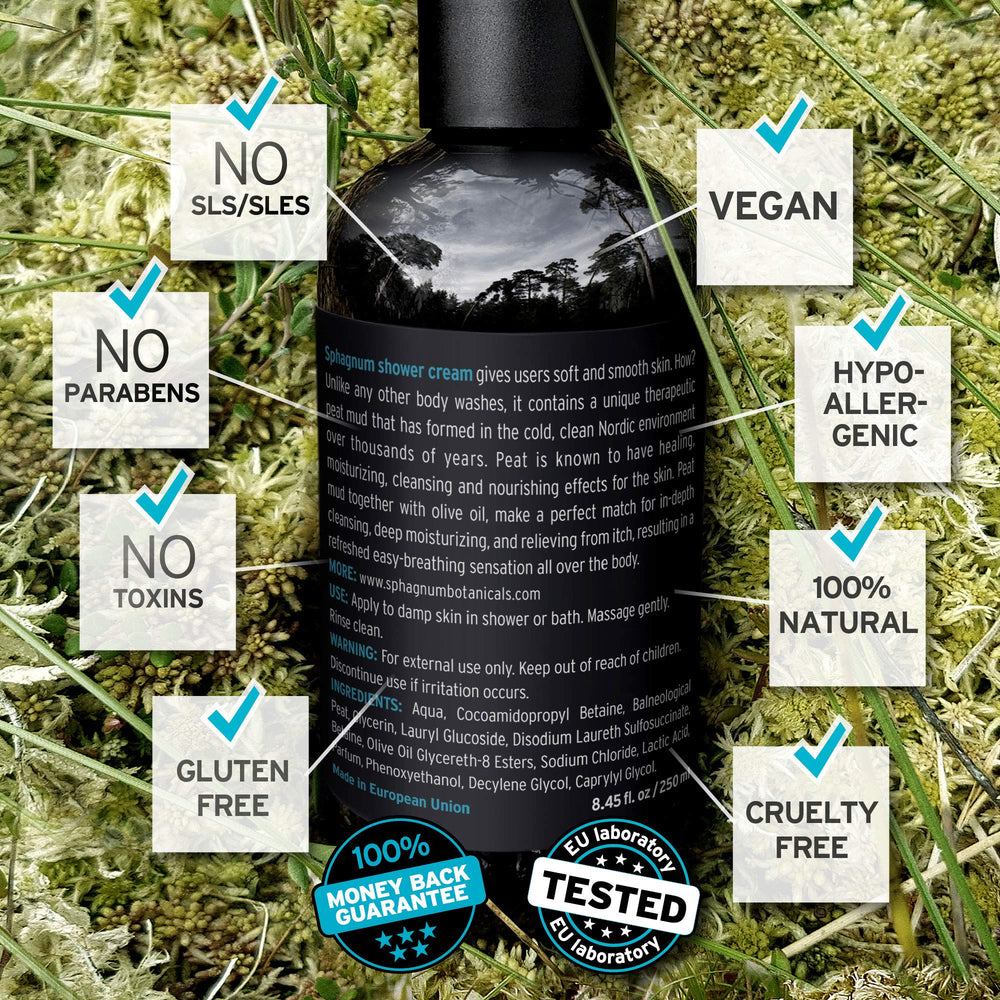Sphagnum Botanicals olive oil moisturizing image highlighting hydration