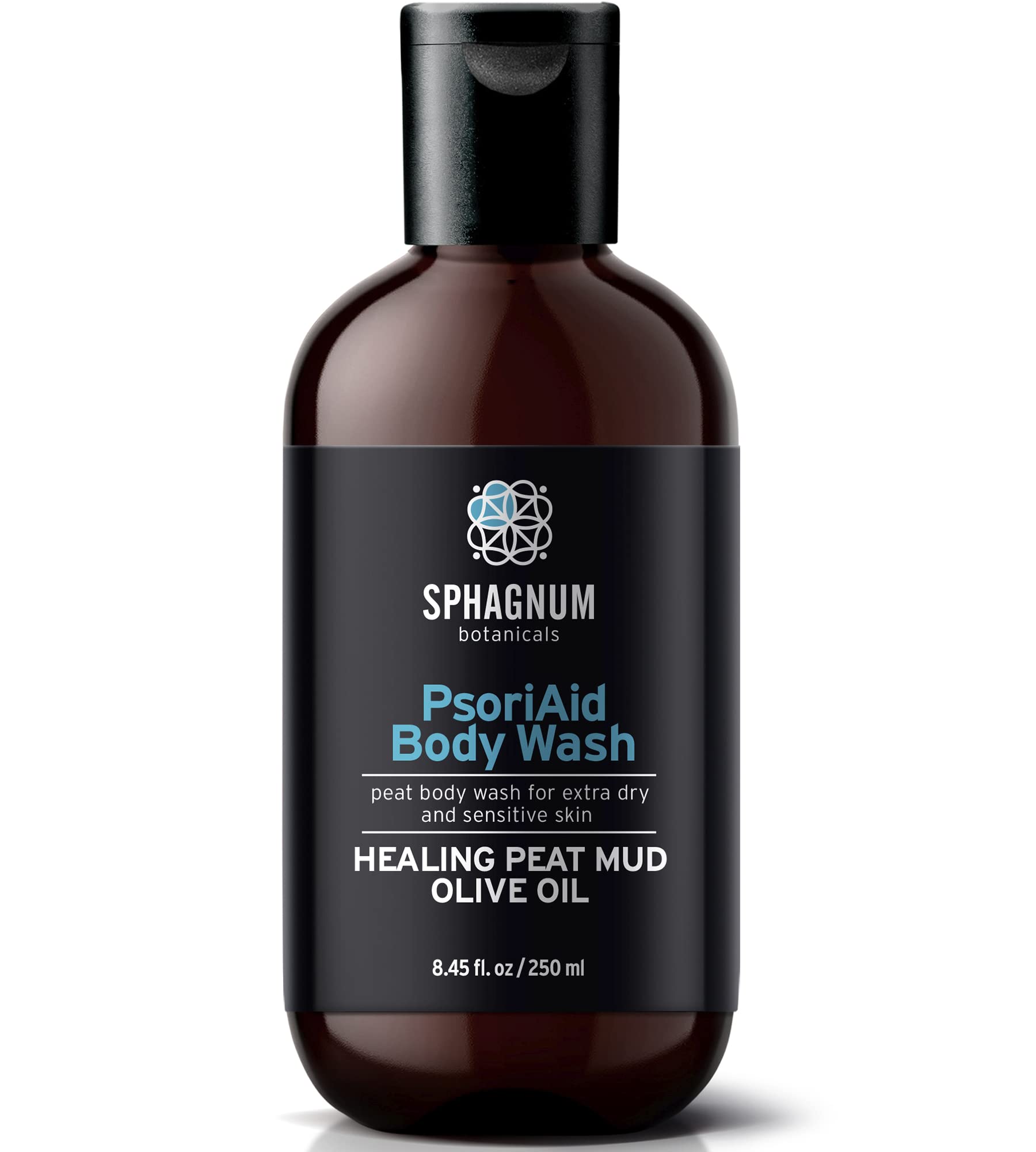 Sphagnum Botanicals peat mud shower image showing deep moisturizing peat mud for dry skin