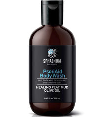 Sphagnum Botanicals peat mud shower image showing deep moisturizing peat mud for dry skin