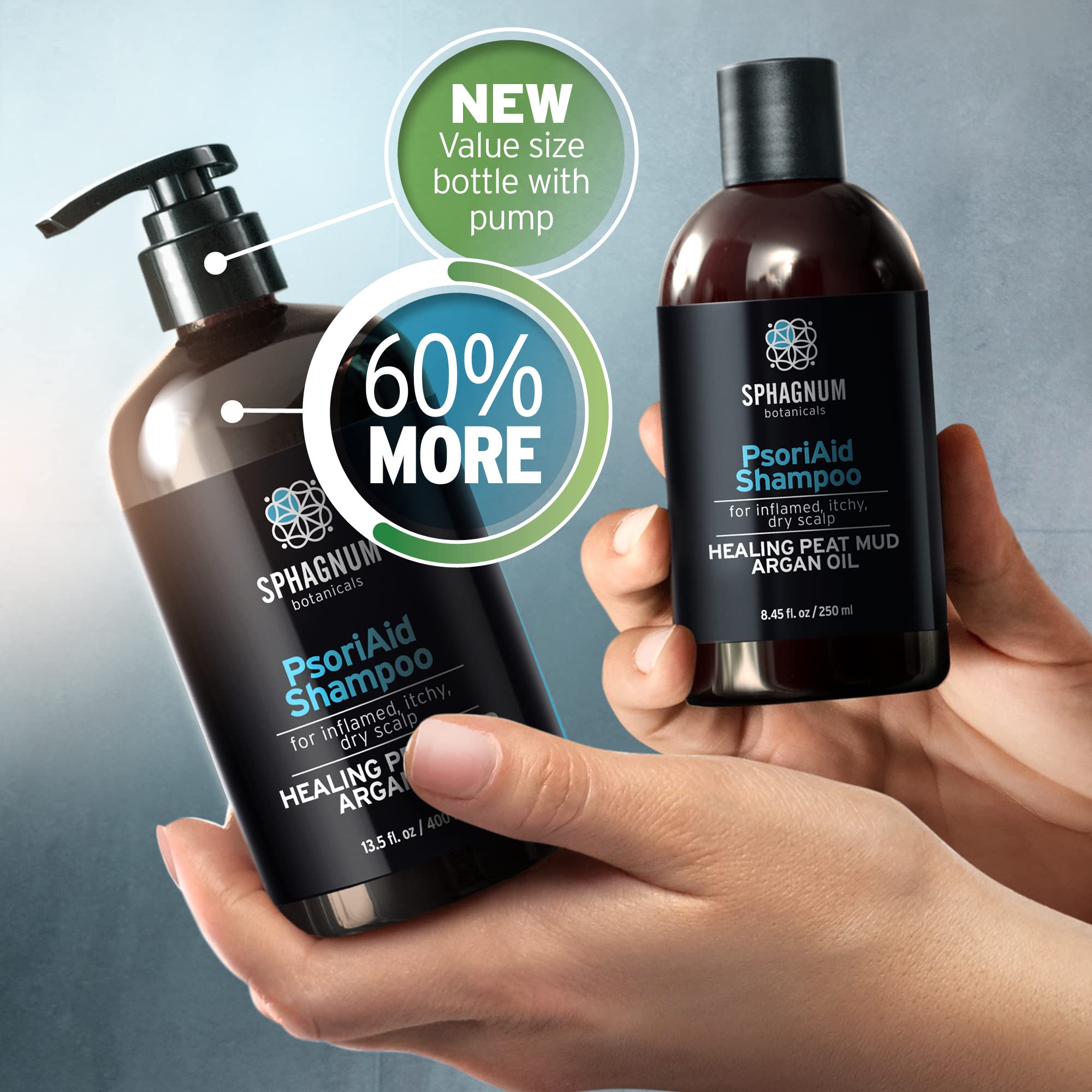 Foamy lather demonstrates refreshing cleanse of Sphagnum Botanicals.