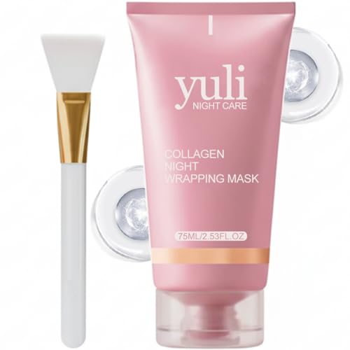SPIANEST YULI collagen night wrapping mask packaging box, ideal gift option.