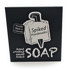 Spiked Handmades LeMale ingredient shot emphasizes coconut oil, olive oil, and grass-fed tallow