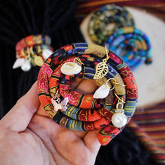 Spira Lock 16-inch colorful wrap displayed like a bracelet