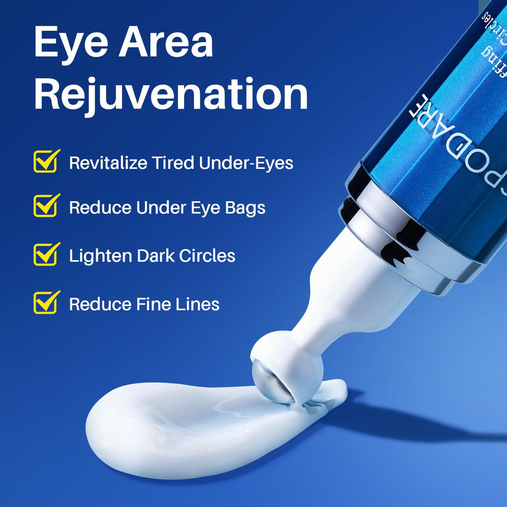 SPODARE caffeine eye cream targets dark circles for a brighter under-eye look
