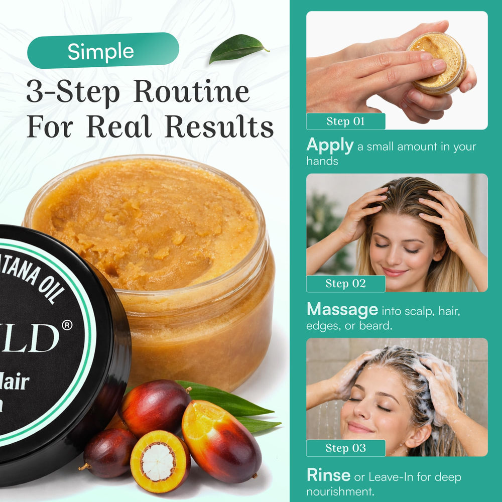 Spoild Batana Oil scent – earthy aroma from pure Batana oil.